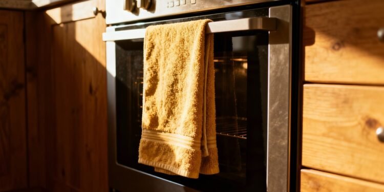 Adeus panos de prato pendurados no forno: a nova tendência prática para guardá-los em 2026