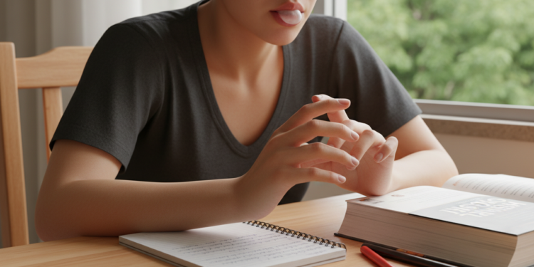 Mascar chiclete sem açúcar enquanto estuda para aumentar a concentração e irrigação cerebral