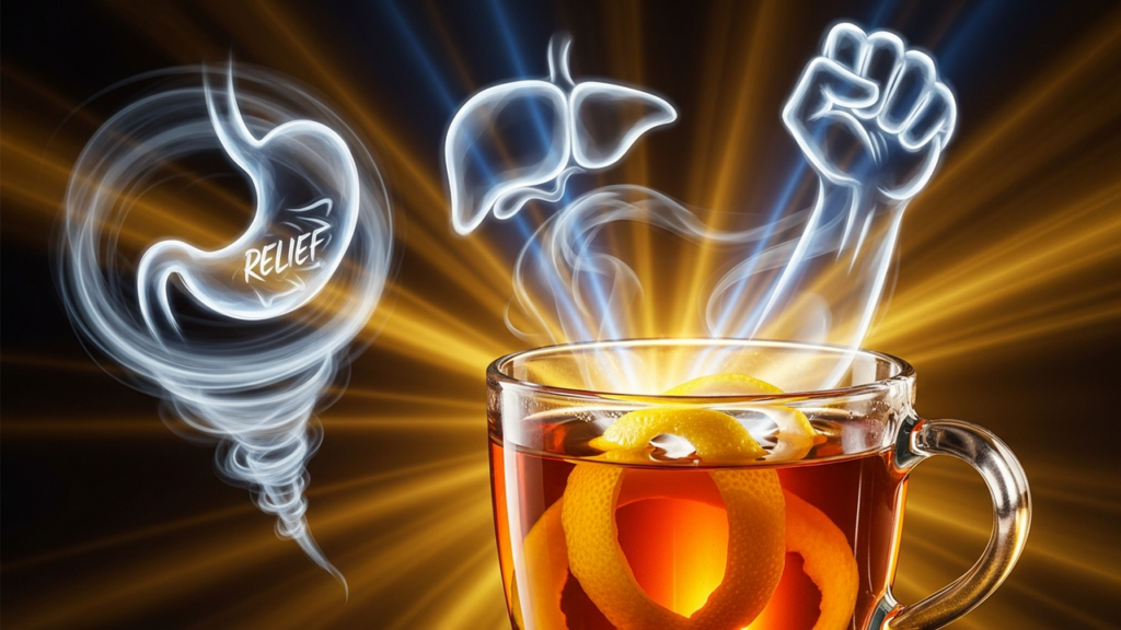 Chá de casca de limão e seus efeitos benéficos para estômago e fígado
