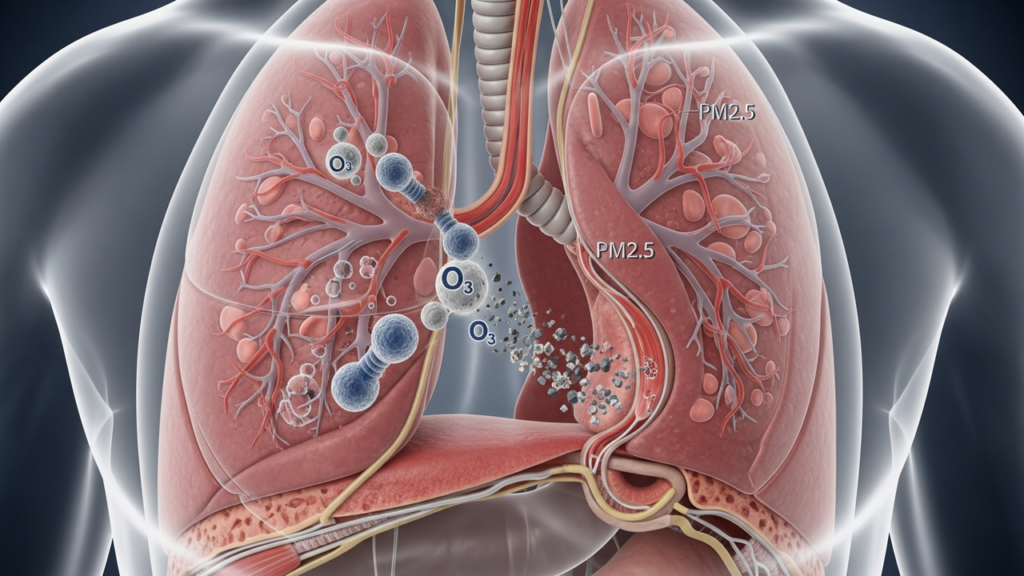 Sinais de que a saúde pulmonar pode estar comprometida pelo sedentarismo e poluição
