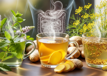 3 chás que melhoram a saúde do seu intestino e evitam o estufamento