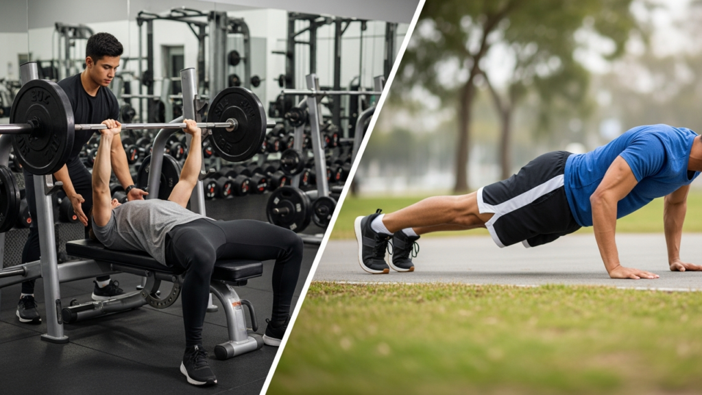 Como ganhar força muscular sem academia ou pesos