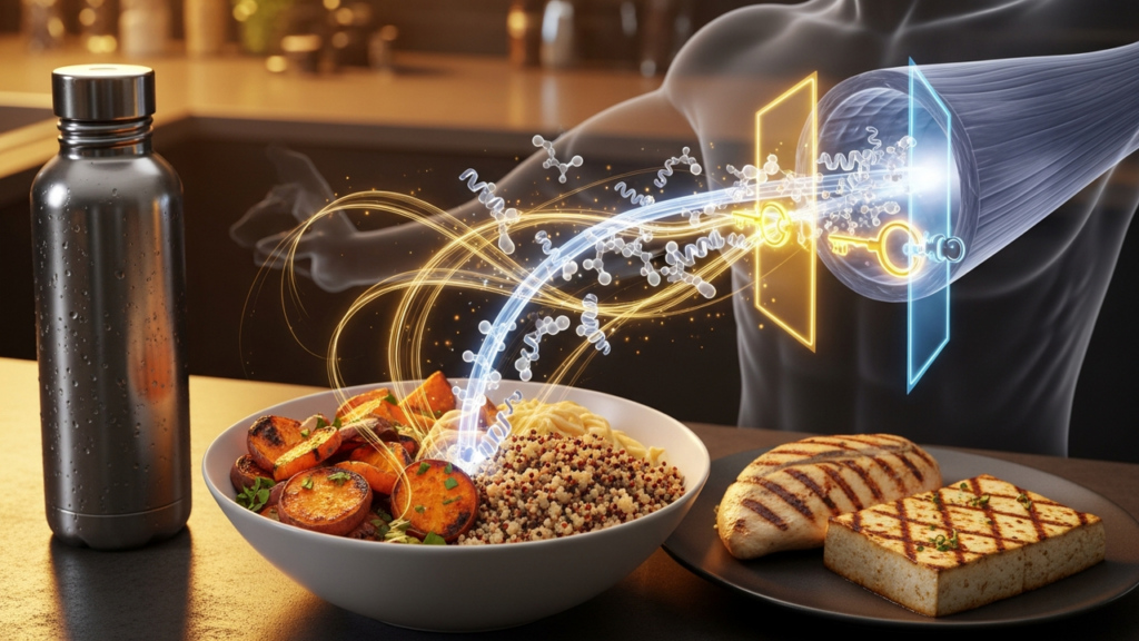 Opções de alimentos que auxiliam na reposição de energia após o treino