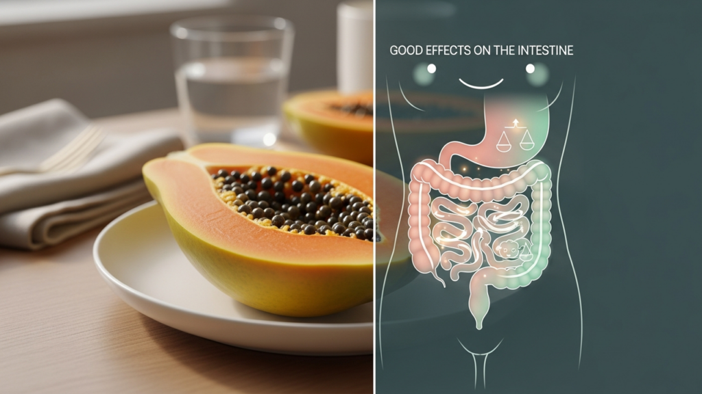 Fruta rica em fibras que contribui para o bom funcionamento do intestino
