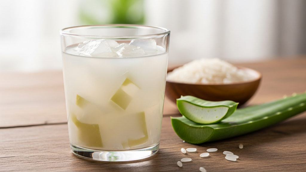 O enxágue de arroz e babosa que mata a acne no couro cabeludo