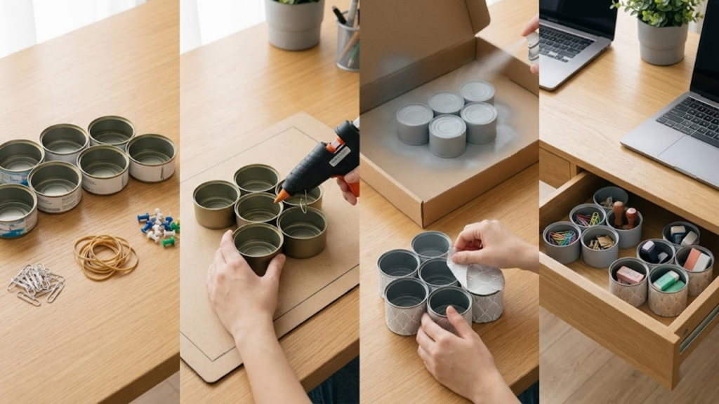 Reaproveitamento de latas de conservas em três ideias criativas de reciclagem doméstica
