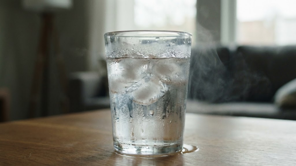 O truque do copo de água e vela que mede a umidade interna em segundos