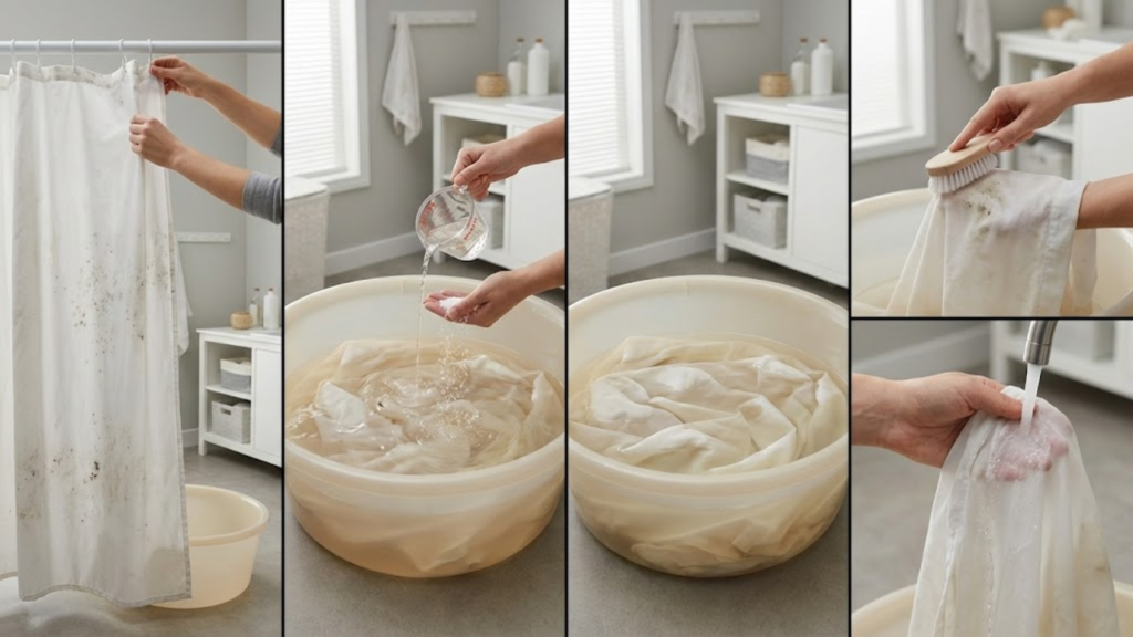 Como eliminar rapidamente o mofo e fungos da cortina do chuveiro