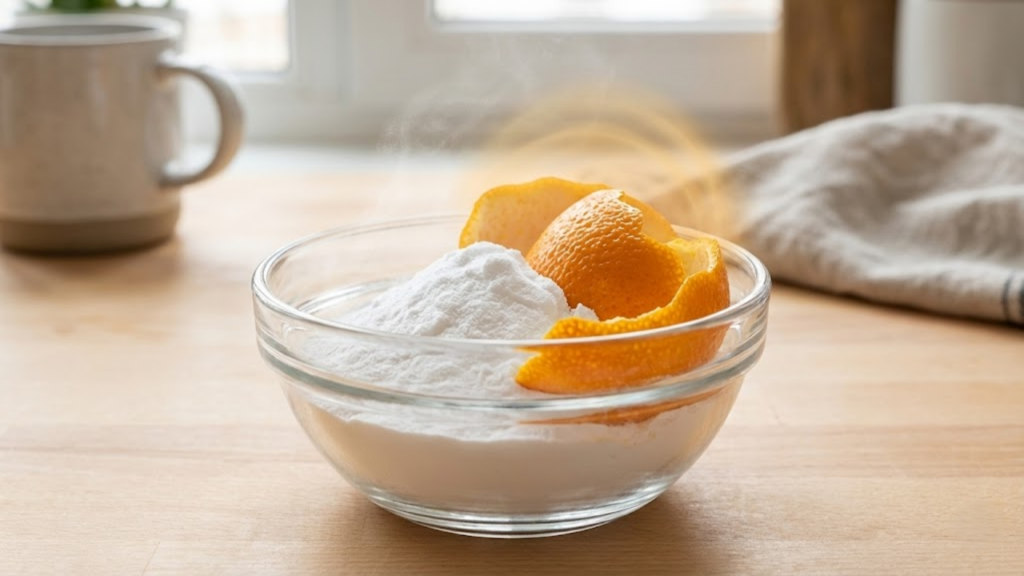 Misturar cascas de laranja e bicarbonato: por que recomendam