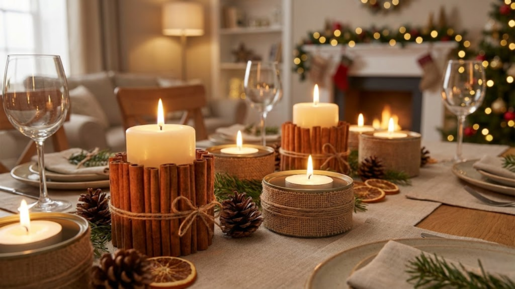 Ideias de decoração natalina usando latas de atum de forma reciclada e elegante
