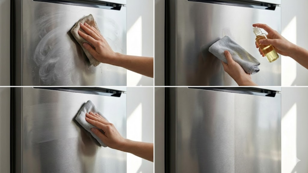 Técnicas caseiras para remover adesivos e manchas da superfície da geladeira
