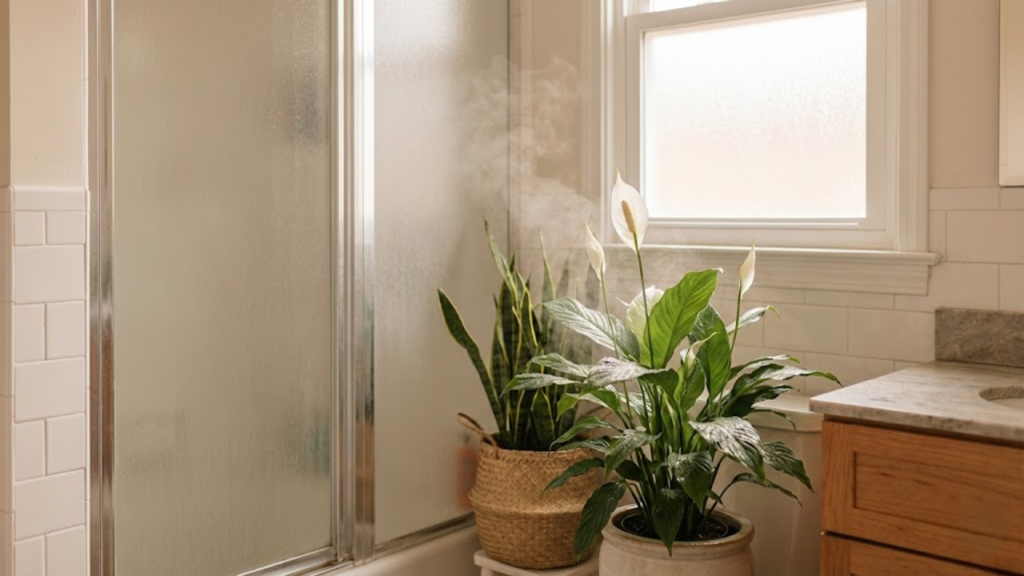 Planta indicada para banheiros que ajuda a reduzir a umidade e se adapta à pouca luz
