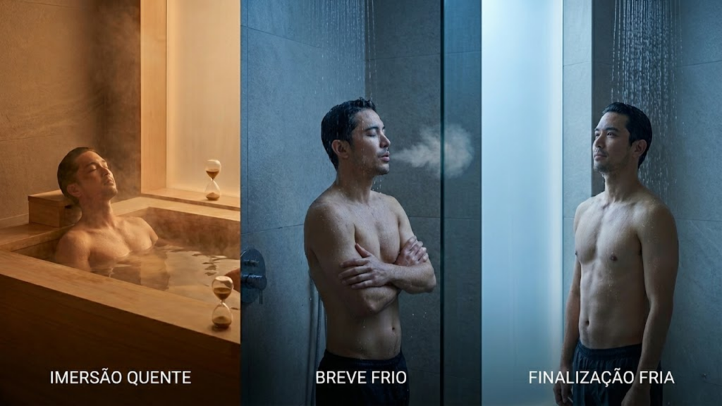 O banho de contraste (Quente/Frio) para bombear a imunidade e acelerar recuperação muscular