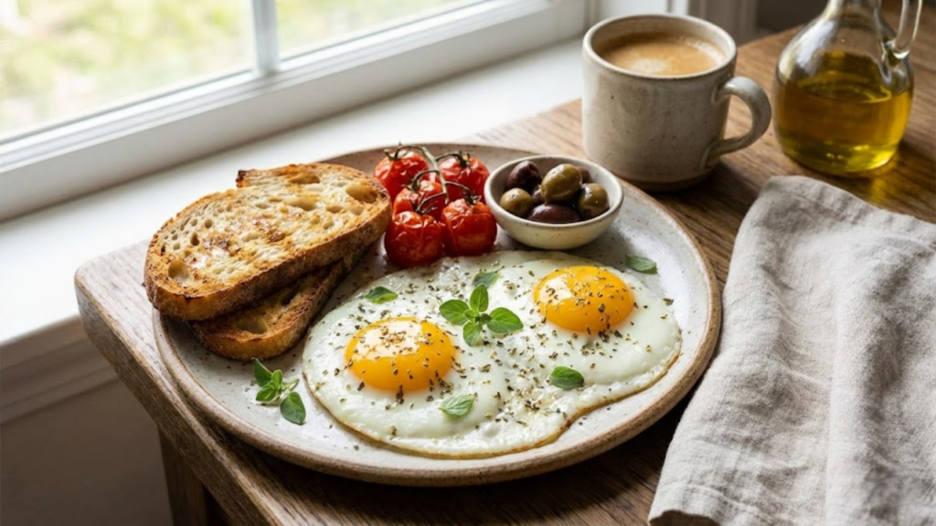Combinação de ovo com orégano no café da manhã associada a benefícios à saúde
