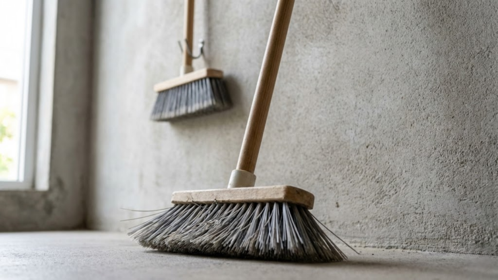 Forma correta de guardar vassouras evita deformação das cerdas e aumenta a durabilidade
