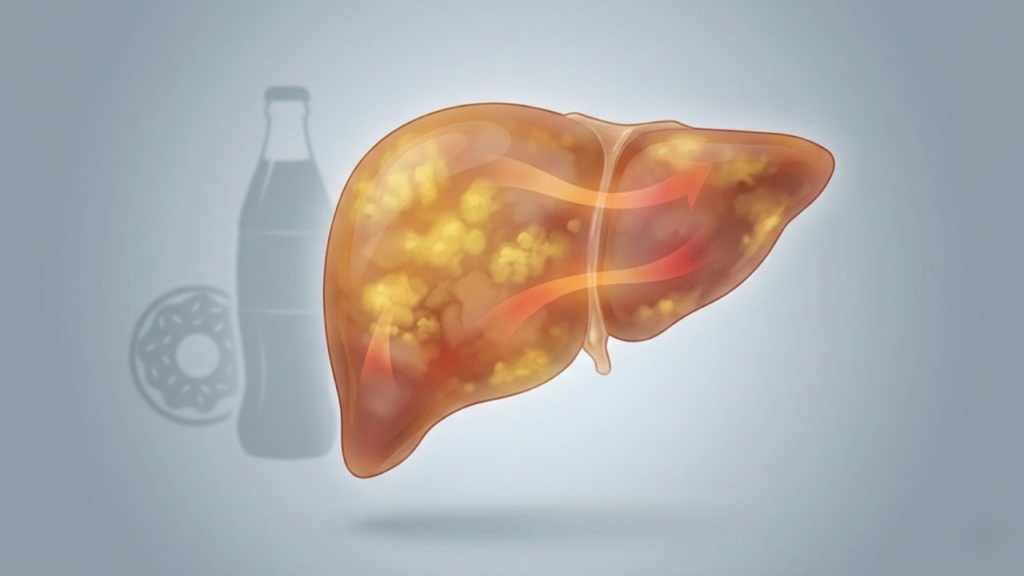 Sinais comuns de sobrecarga no fígado associados ao consumo elevado de açúcar
