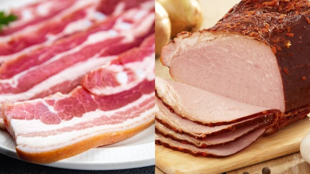 As principais diferenças entre bacon canadense e presunto que você deve conhecer