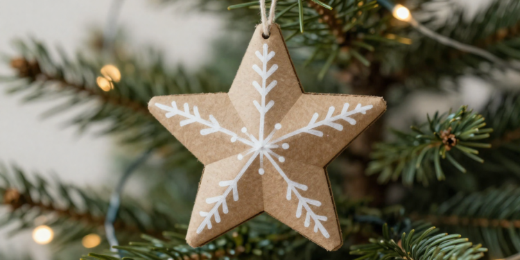 Se tiver caixas de papelão, não jogue fora: transforme em enfeites de Natal