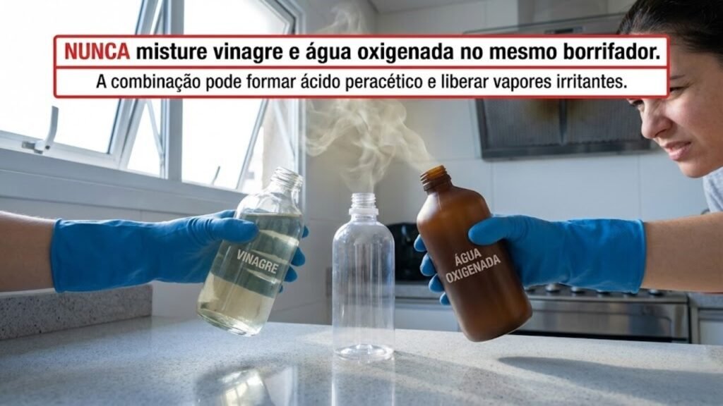 Mistura de vinagre e água oxigenada: para que serve