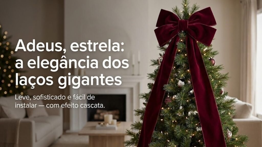 Adeus à estrela no topo da árvore de Natal: a novidade mais prática e elegante