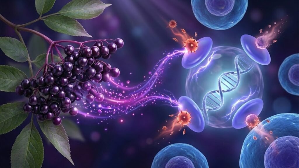 Ação antioxidante do suco de sabugueiro no fortalecimento da imunidade da pele