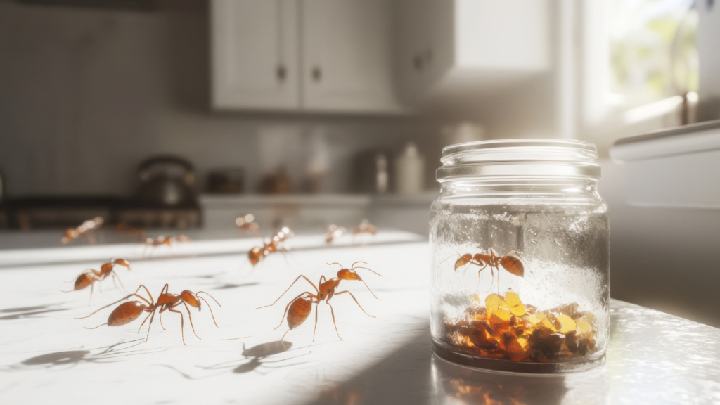 Como afastar formigas da cozinha com um truque caseiro