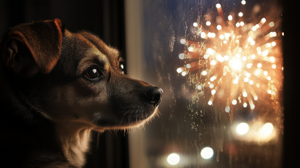 Não tranque seu cachorro durante os fogos de artifício de Natal, siga essas dicas de cuidado