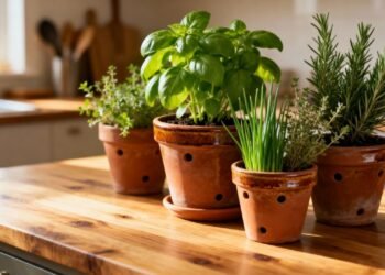 Ideias de temperos que resistem ao calor da cozinha e dão mais vida à bancada da pia
