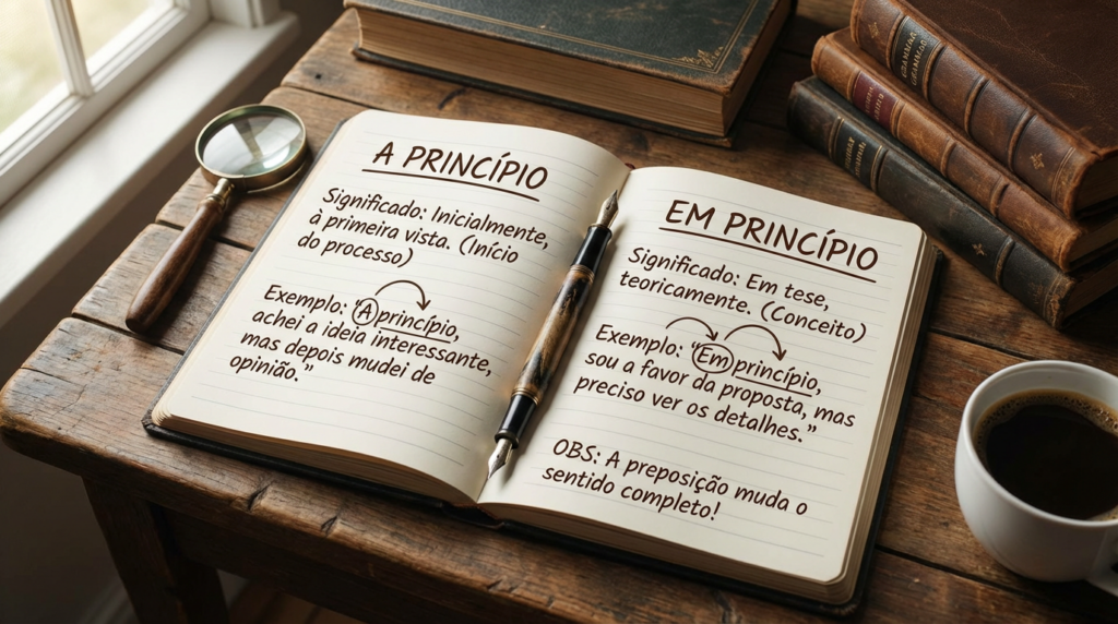 Poucas pessoas sabem a diferença entre “A princípio” e “em princípio”