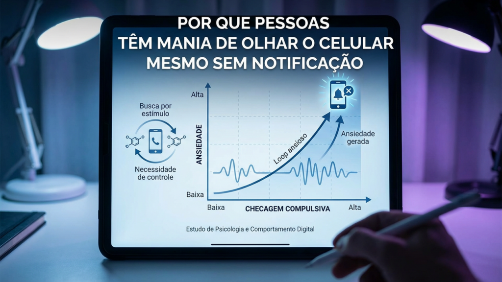 Por que pessoas têm mania de olhar o celular mesmo sem notificação, segundo a psicologia