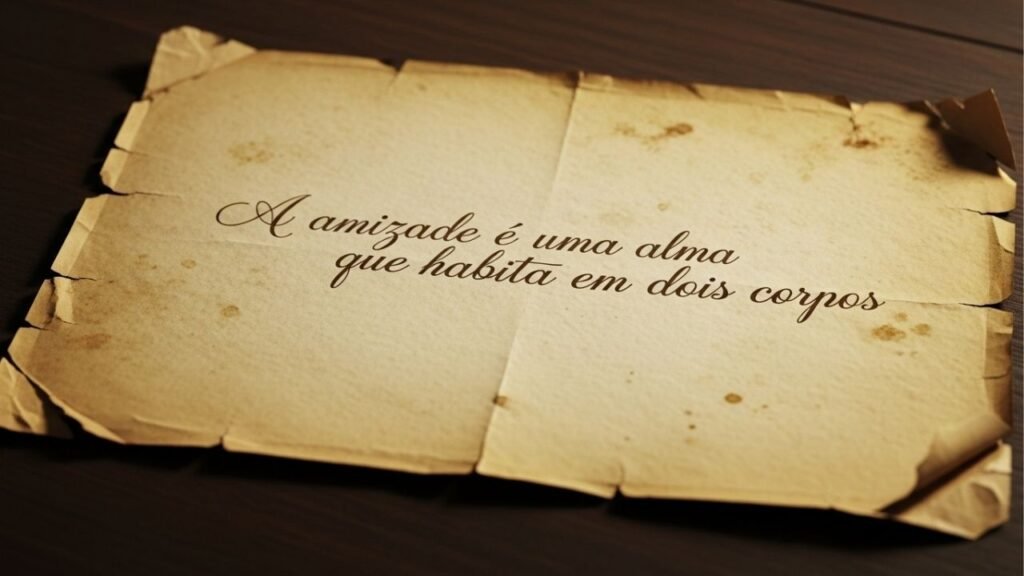Citação do dia de Aristóteles sobre amizade: “A amizade é uma alma que habita dois corpos”