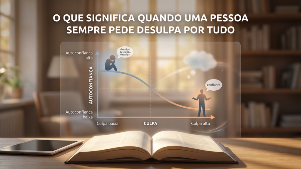 O que significa quando uma pessoa sempre pede desculpa por tudo