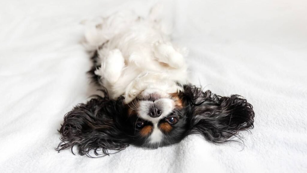 O significado do cachorro ficar de barriga para baixo, segundo estudos