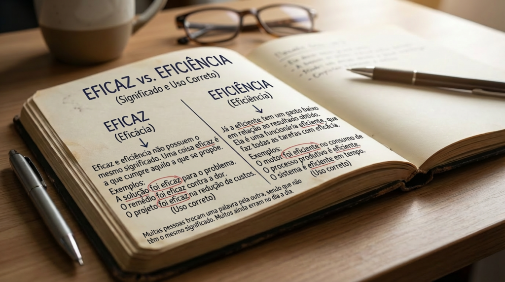 "Eficaz" e "eficiência" não possuem o mesmo significado, e muitos ainda erram no dia a dia
