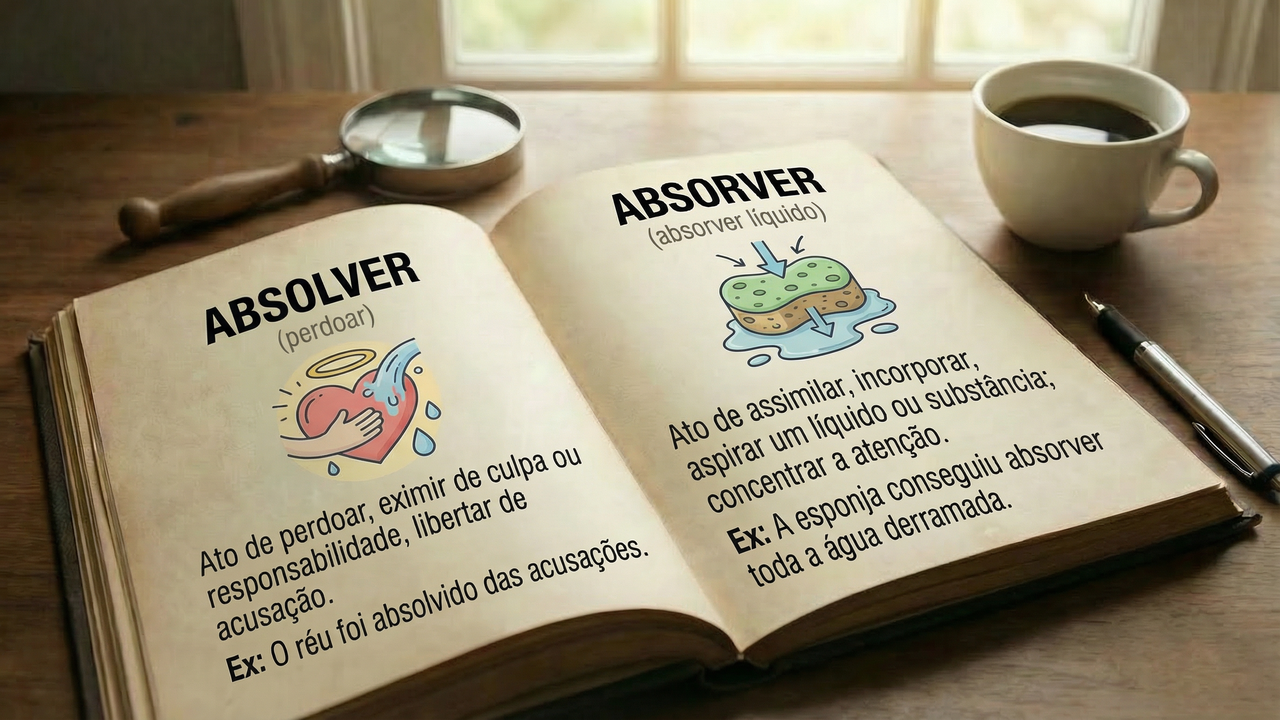 A regra de quando usar “Absolver” e “absorver” que poucos sabem