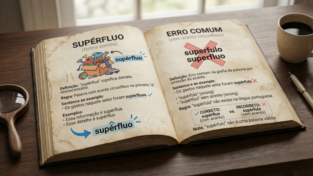 “Supérfluo” ou “supérfulo”? A grafia correta que poucos sabem