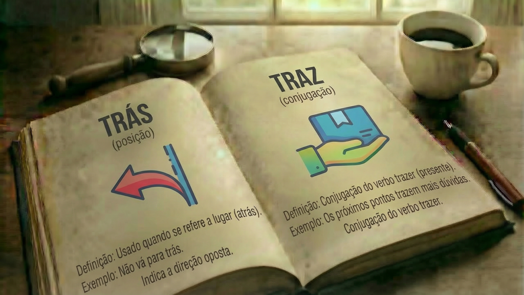 Trás ou Traz? Ambos estão certos e essa é a aplicação correta