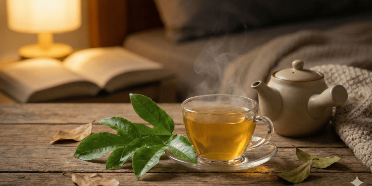 O chá de maracujá de folhas é preparado a partir da parte aérea do maracujazeiro, principalmente com folhas frescas ou secas