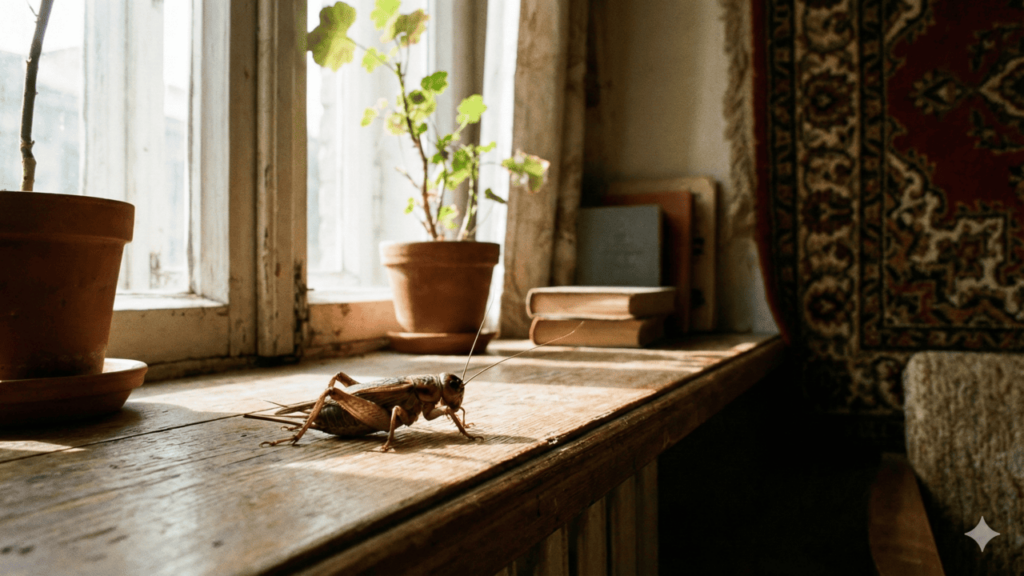 O que significa quando o grilo canta dentro da sua casa?