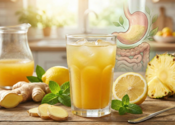 O suco refrescante que ajuda o estômago a trabalhar melhor e é super fácil de preparar