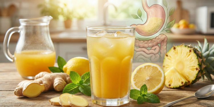 O suco refrescante que ajuda o estômago a trabalhar melhor e é super fácil de preparar
