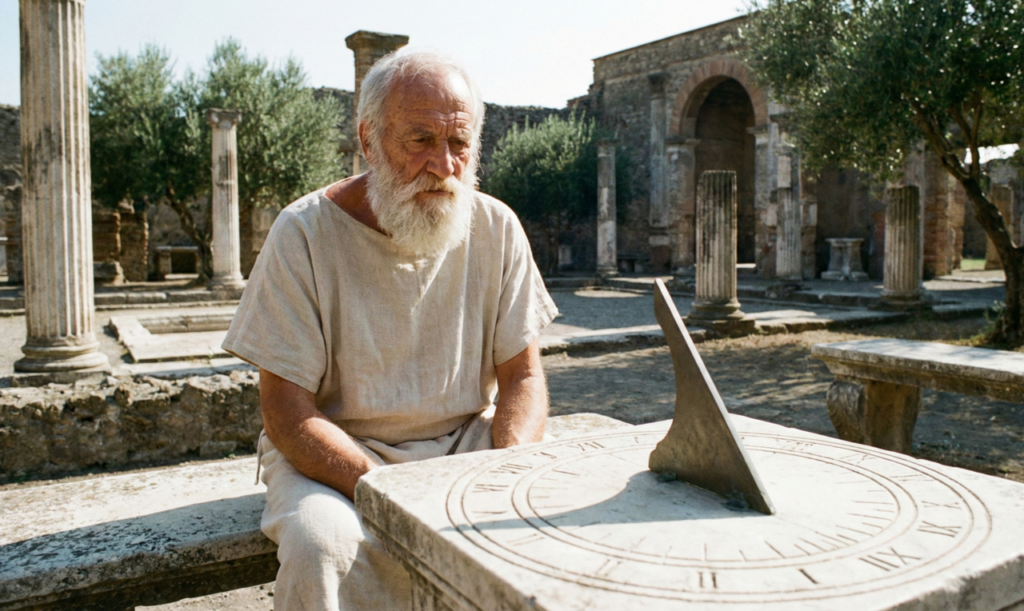 Citação do dia do antigo filósofo romano Sêneca: “Não é que tenhamos pouco tempo, mas sim que desperdiçamos muito”