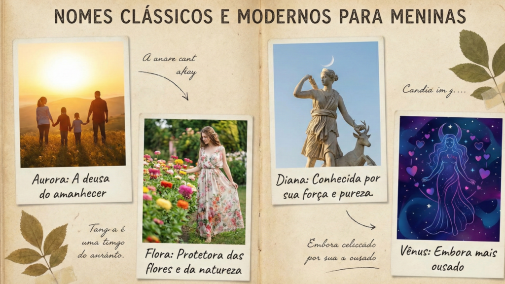 Nomes de meninas inspirados em deusas e mitos antigos que voltam com força em 2026