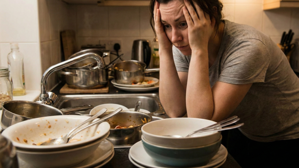 O que significa não conseguir dormir com a pia suja, segundo os psicólogos.