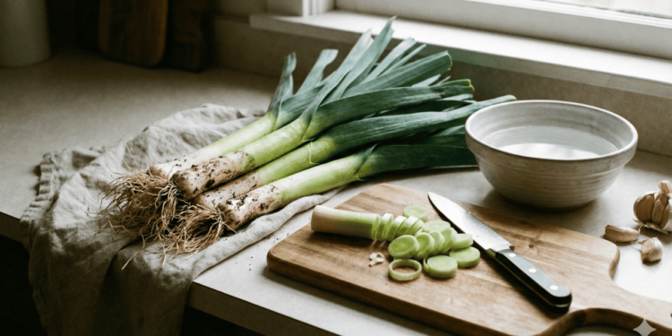A relação entre o alho-poró e uma digestão mais confortável está ligada principalmente ao teor de fibras e compostos naturais