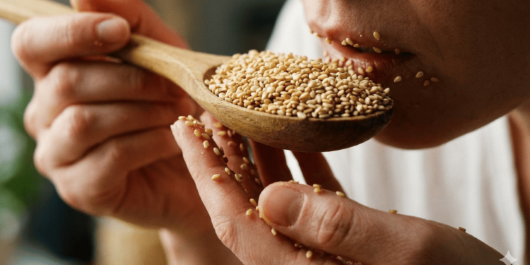 Entre os benefícios do gergelim, um dos mais comentados é a contribuição para a saúde óssea