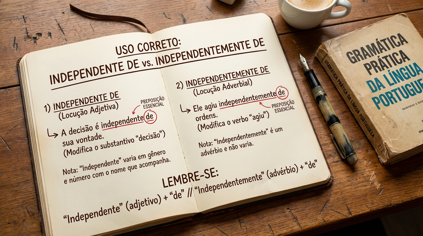 Esse é o jeito certo de usar “Independente de” e “independentemente de”