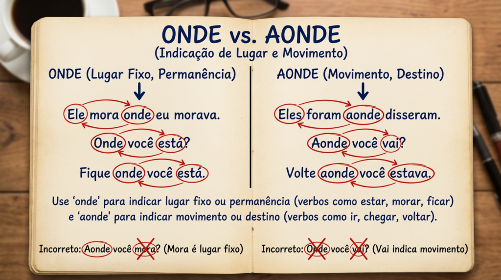 A regra definitiva de como usar "onde" ou "aonde" sem errar