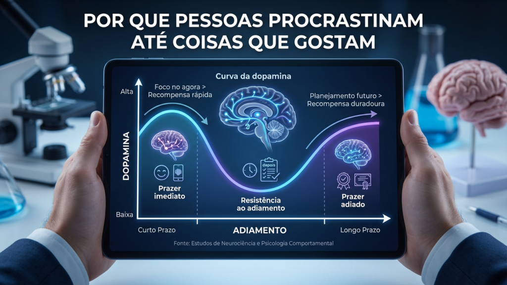 Por que pessoas procrastinam até coisas que gostam