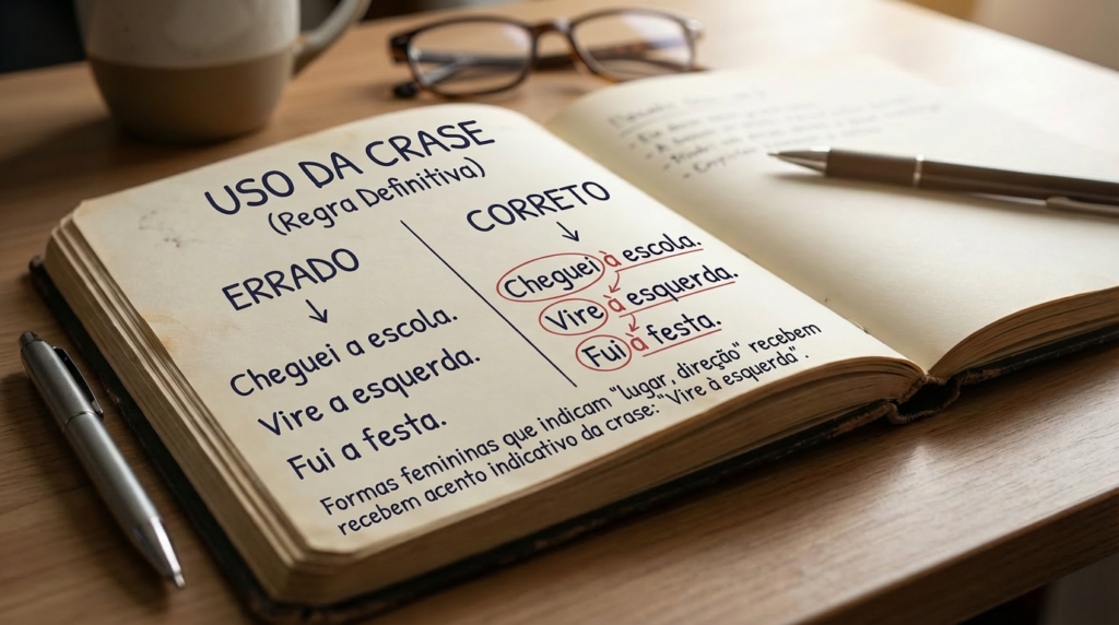 "Vire a esquerda" ou "Vire à esquerda"? A regra de crase que poucos dominam